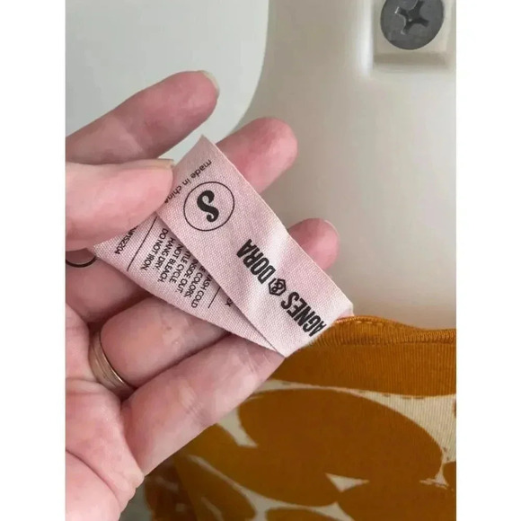 NWT Women's Agnes & Dora Dress - Size S - Yellow Big Gold Fun Dot Walker - Picture 6 of 10